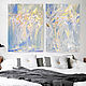Oil diptych 'Gentle Duo' abstraction 60/80 x2. Pictures. paintingjoy (paintingjoy). My Livemaster. Фото №5