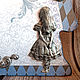 Настенные часы "Алиса в стране чудес". Часы в детскую. Часы классические. DecoRina. Ярмарка Мастеров.  Фото №5