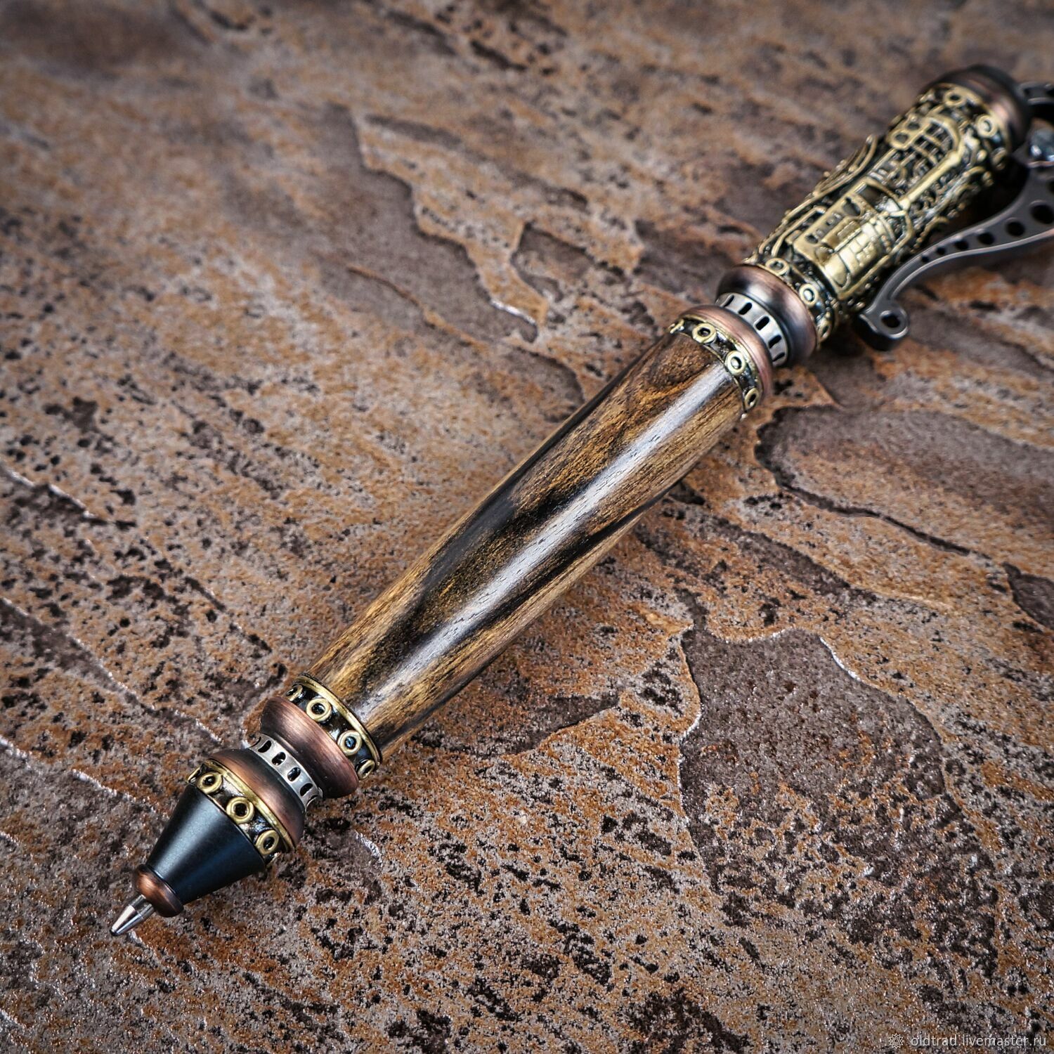 Ручка в стиле Стимпанк из Лунного эбена ручной работы в интернет ...
