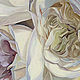 Painting 'White English roses', oil on canvas 60h90. Pictures. vestnikova. My Livemaster. Фото №6