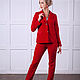 Order Classic Red PANTSUIT. BRAGUTSA. Livemaster. . Suits Фото №3