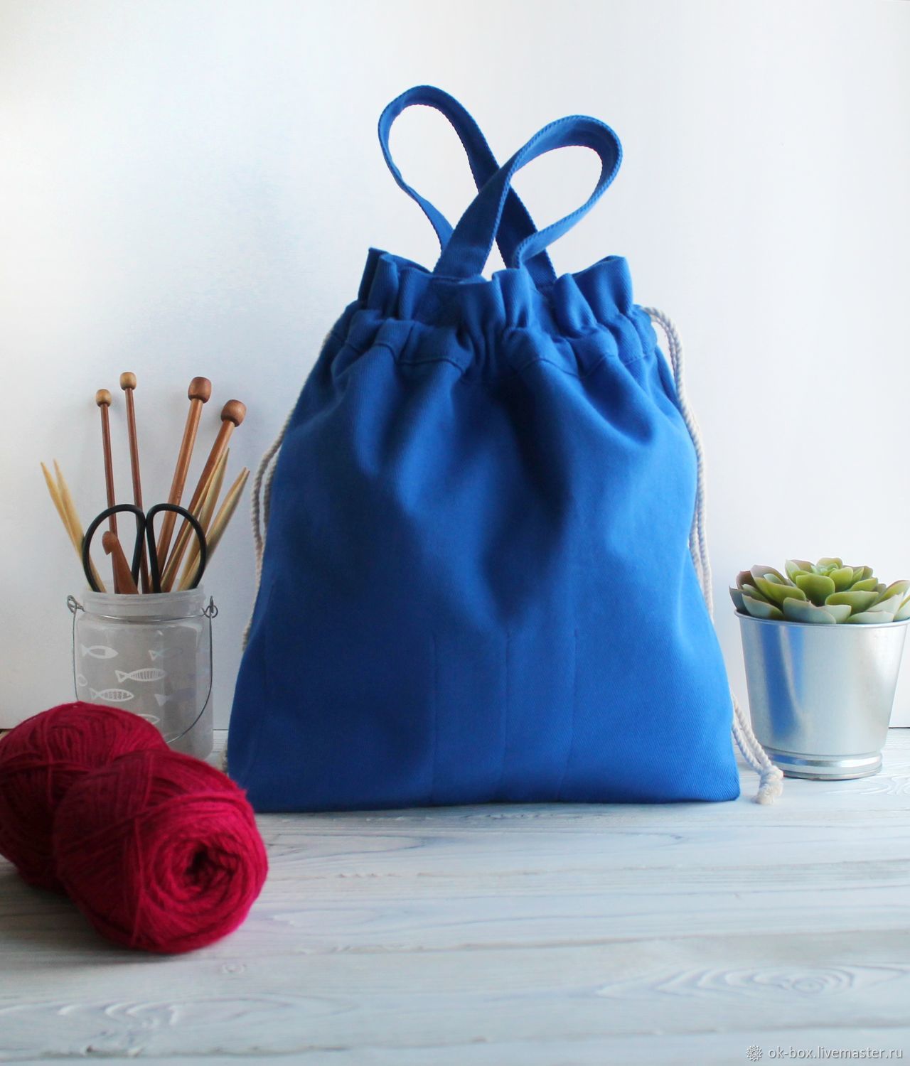 Project Bag For Knitting With Internal Pockets купить на Ярмарке Мастеров Ho1zrcom Органайзеры Ekaterinburg