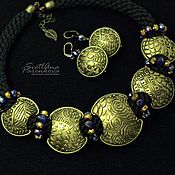 Украшения handmade. Livemaster - original item Jewelry Set 2 in 1 Golden Chic (654) Designer Jewelry. Handmade.