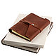 Leather business notebook with rings made of genuine leather Crazy horse. Notebooks. Ptaho. My Livemaster. Фото №6