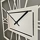 Часы настенные Tempo 40х50 см белые. Часы классические. SWD: часы|карты мира|панно на стену. Ярмарка Мастеров.  Фото №4