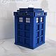 Caja del anillo de boda de la TARDIS'. Chests. My dear home. Интернет-магазин Ярмарка Мастеров.  Фото №2