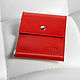 One genuine leather money clip (red). Clamps. EZCASE - Leather Design Studio. Online shopping on My Livemaster.  Фото №2