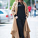 Beige autumn coat cashmere - CT0001CA, Coats, Sofia,  Фото №1