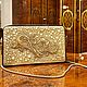 Lauria clutch bag, gold evening bag, gold clutch (84). Clutches. a-vesta. My Livemaster. Фото №5