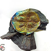 Подвеска "Bronze Rhodonite" на черном шнуре