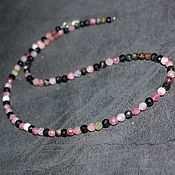 Работы для детей, handmade. Livemaster - original item Natural Tourmaline Beads with Cut. Handmade.