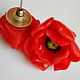 Order CARMEN Earrings Red Poppies Polymer Clay. Rimliana - the breath of the nature (Rimliana). Livemaster. . Bead bracelet Фото №3