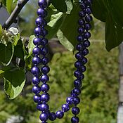 Винтаж handmade. Livemaster - original item Vintage necklaces: . Beads, jewelry, purple.. Handmade.