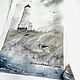 'You' watercolor (sea, lighthouse, landscape in watercolor). Pictures. Nadezda Perova. Online shopping on My Livemaster.  Фото №2