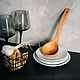 Cucharón de madera, cucharón (cocinero) de madera de haya. CH3, Spoons, Novokuznetsk,  Фото №1