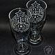 CSKA. A couple of beer glasses. Wine Glasses. ArtGraving. My Livemaster. Фото №4