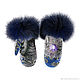 Set Snood and mittens with fur. Headwear Sets. Olga Lavrenteva. My Livemaster. Фото №5