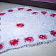 Коврик из цветочных элементов. Ковры для дома. Оксана (ffialka). Интернет-магазин Ярмарка Мастеров.  Фото №2
