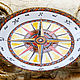 Decorative plate 'Compass', hand painted. Plates. Art by Tanya Shest. My Livemaster. Фото №6