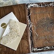 Фотоальбом в деревянной обложке "Книга приключений"