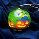 Ёлочный шар "Halloween" 6 см, Елочные игрушки, Королев,  Фото №1