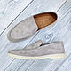 Order Men's loafers made of genuine suede, in beige color!. SHOES&BAGS. Livemaster. . Loafers Фото №3