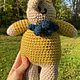  Игрушка вязаная заяц Ларри. Интерьерная кукла. Woolenfriend. Интернет-магазин Ярмарка Мастеров.  Фото №2