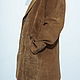 Men's outerwear: Men's suede trench coat brown. Mens outerwear. Modistka Ket - Lollypie. Интернет-магазин Ярмарка Мастеров.  Фото №2