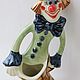Фарфоровая статуэтка - карандашница: " Длинный клоун ". Статуэтки. Styash. Ярмарка Мастеров.  Фото №6
