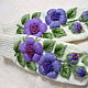 Order Mittens with embroidery 'Lilac flower'. Marina Mishina. Livemaster. . Mittens Фото №3