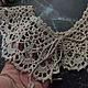 Заказать Бежевый кружевной хлопковый воротничок. iiffiiArt. Ярмарка Мастеров. . Воротнички Фото №3