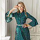 Order Dress 'Freckle' green. Designer clothing Olesya Masyutina. Livemaster. . Dresses Фото №3