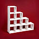 Rack-ladder for 10 cells for dolls 1:6 (Barbie), 1:4 MSD, 1:3 SD, Doll furniture, St. Petersburg,  Фото №1