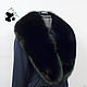 Big fur detachable collar boa Fox fur. Black. Collars. Mishan (mishan). Online shopping on My Livemaster.  Фото №2