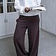 Широкие брюки из хлопкового трикотажа, Брюки, Москва,  Фото №1