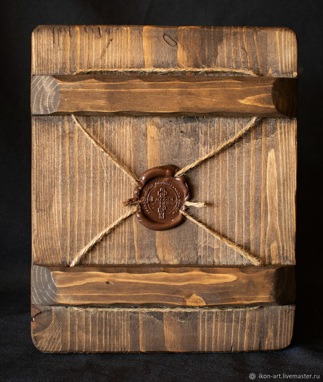 Икона "Серафим Саровский с медведем" в интернет-магазине Ярмарка ...