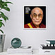 Артбокс Dalai Lama "Далай-лама" 25х25 см. Картины. Интерьерные картины Poly Print Art. Интернет-магазин Ярмарка Мастеров.  Фото №2