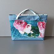 Сумки и аксессуары handmade. Livemaster - original item Travel bag: Cosmetic bag made of fabric Organizer for a bag Liner. Handmade.