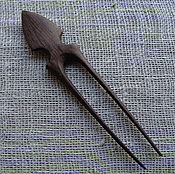 hair pin made of bog oak