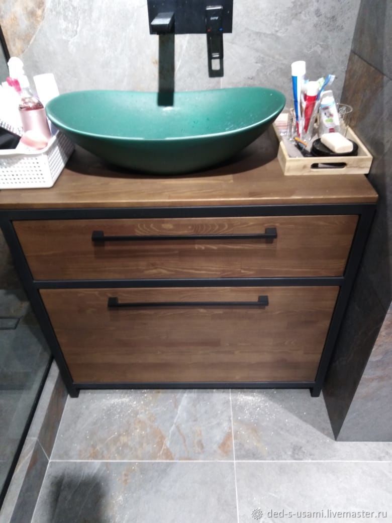 Тумба в ванную в стиле лофт в интернет-магазине на Ярмарке Мастеров ...