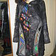 Пальто с эльфийским капюшоном, украшенное шелком, Пальто, Москва,  Фото №1