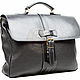 Leather briefcase Lite black. Brief case. Russian leather Guild. Online shopping on My Livemaster.  Фото №2