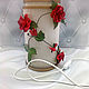 Sconce lamp with flowers from foamiran, Sconce, Dimitrovgrad,  Фото №1
