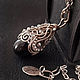 Drop pendant with black agate stone 'Drop of darkness' # №3. Pendant. Del-moro. Online shopping on My Livemaster.  Фото №2