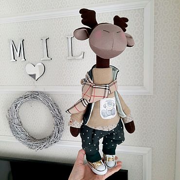 Куклы и игрушки ручной работы. Ярмарка Мастеров - ручная работа Лось Тильда. Handmade.