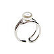 Natural Pearl Ring, Pearl silver ring gift. Rings. Irina Moro. My Livemaster. Фото №6