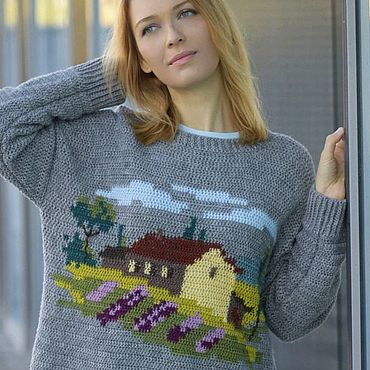 Одежда ручной работы. Ярмарка Мастеров - ручная работа Свитер "Тоскана". Handmade.