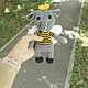 Слоник-пчелка, Амигуруми куклы и игрушки, Новосибирск,  Фото №1