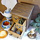 Дубовый чайный комод, коллекция Старинушка, Кухонные наборы, Ногинск,  Фото №1