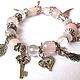 Б19 Bracelet with pink quartz charms. Bead bracelet. Garuda. Online shopping on My Livemaster.  Фото №2